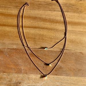 Lionette “Avian” opal three layered necklace